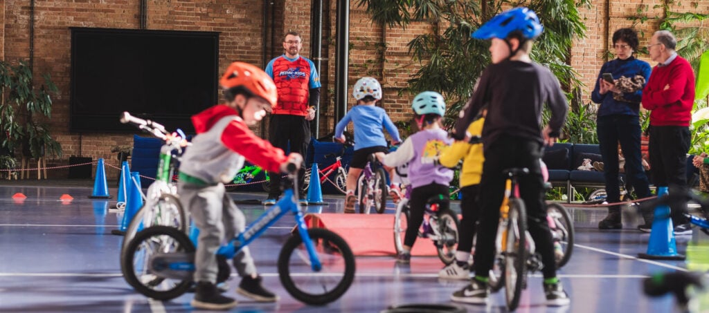 community events. Bicycle playground